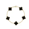 BLACK FLOWER BRACELETE