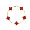 RED FLOWER BRACELETE